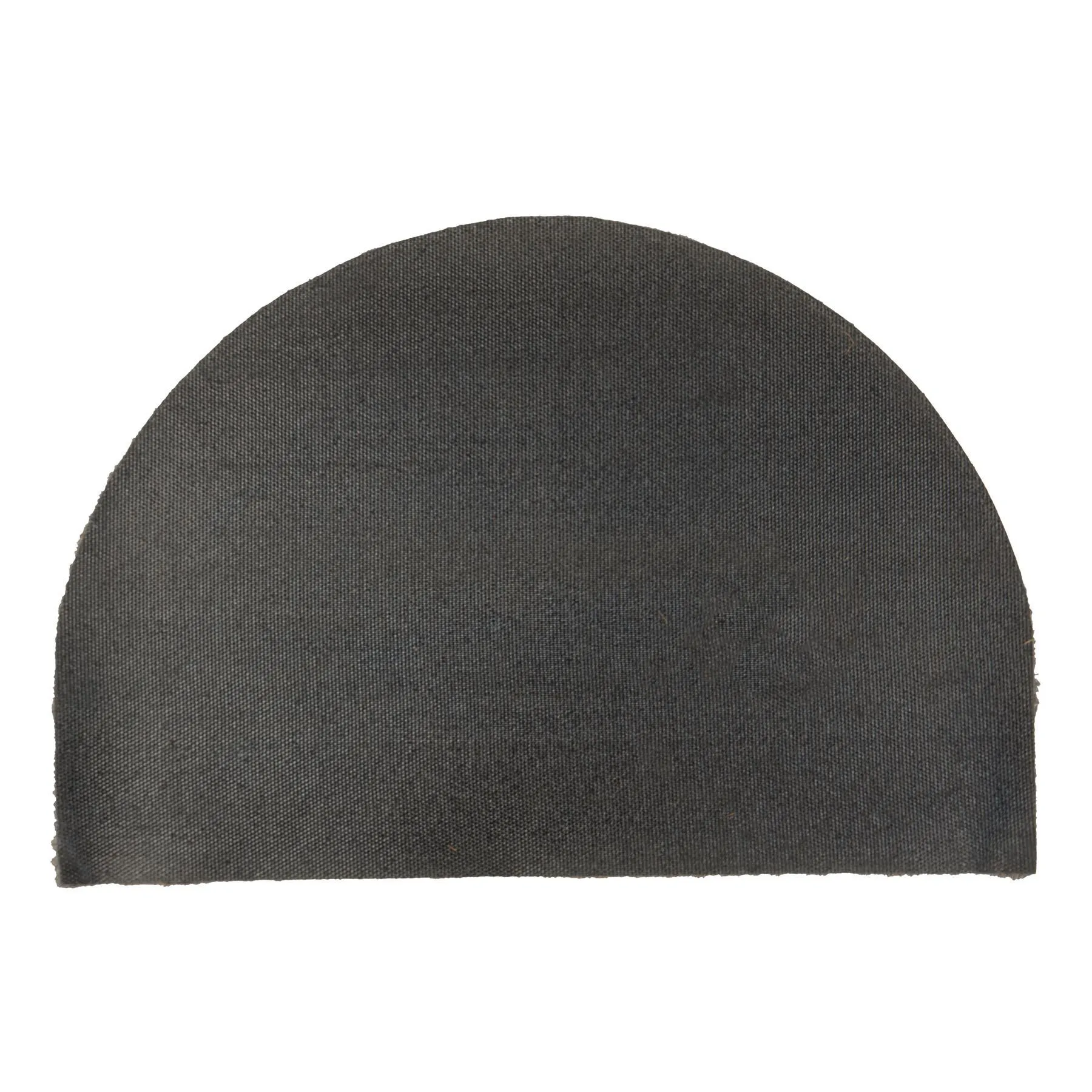 60cm x 40cm Grey Coir Half Moon Door Mat - By Nicola Spring