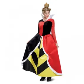Alice In Wonderland Womens/Ladies Classic Queen Of Hearts Costume