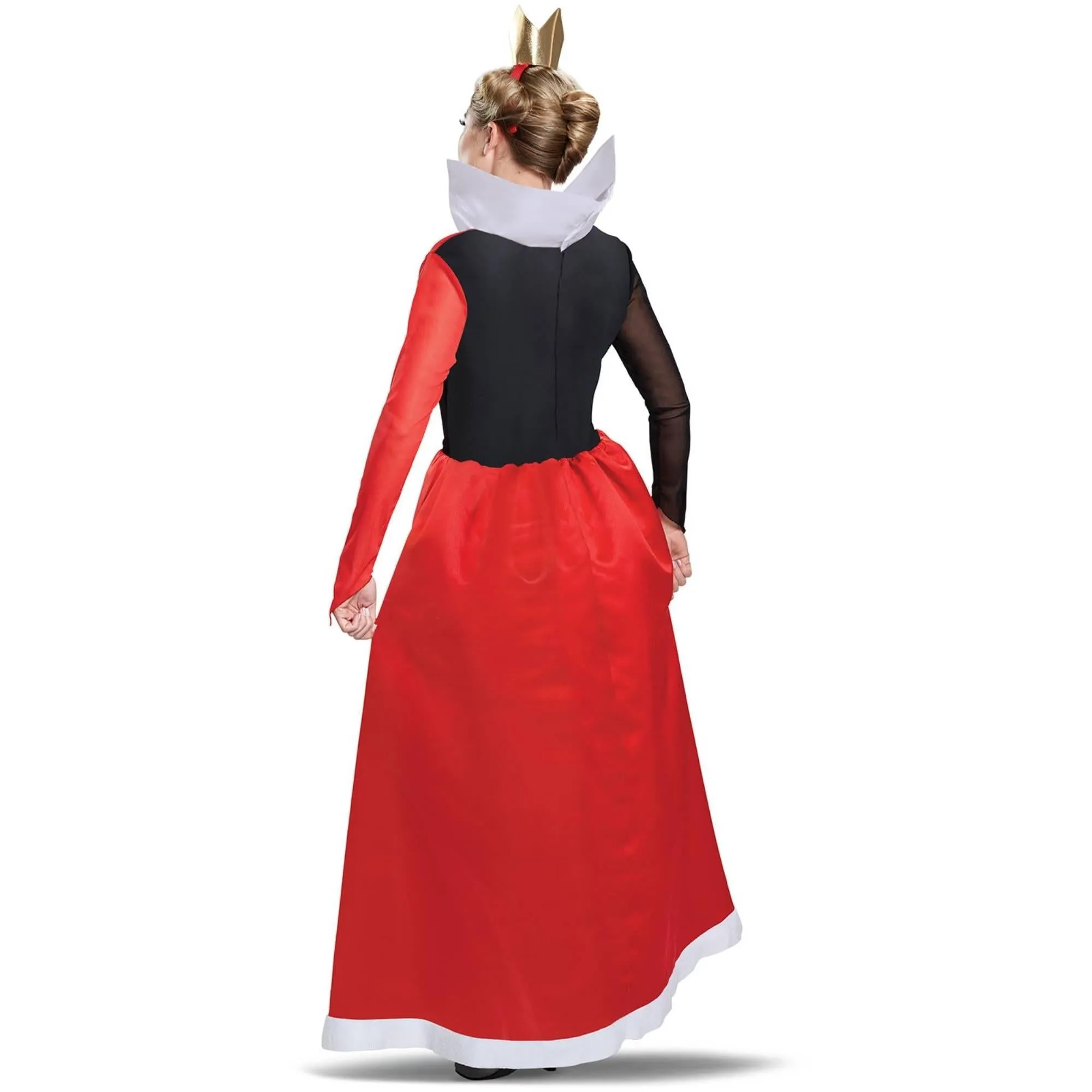 Alice In Wonderland Womens/Ladies Classic Queen Of Hearts Costume