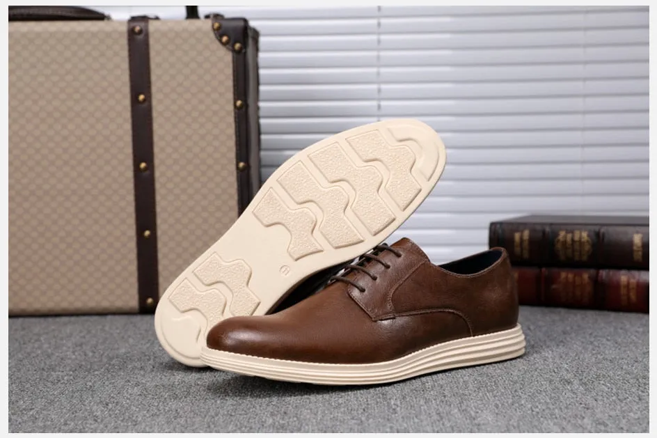 Angelo Ricci™ Casual Genuine Leather Business Elegant Shoes