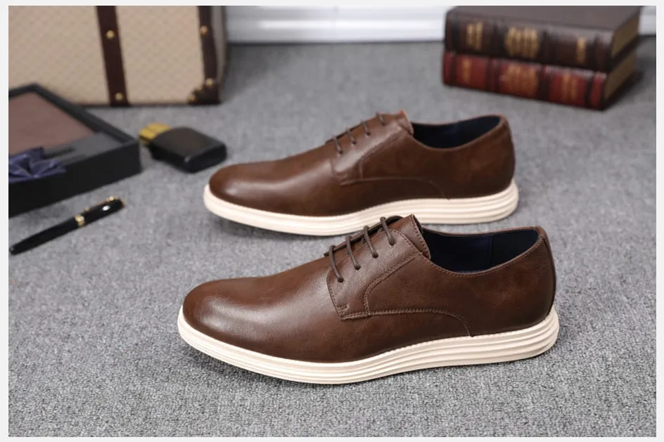 Angelo Ricci™ Casual Genuine Leather Business Elegant Shoes
