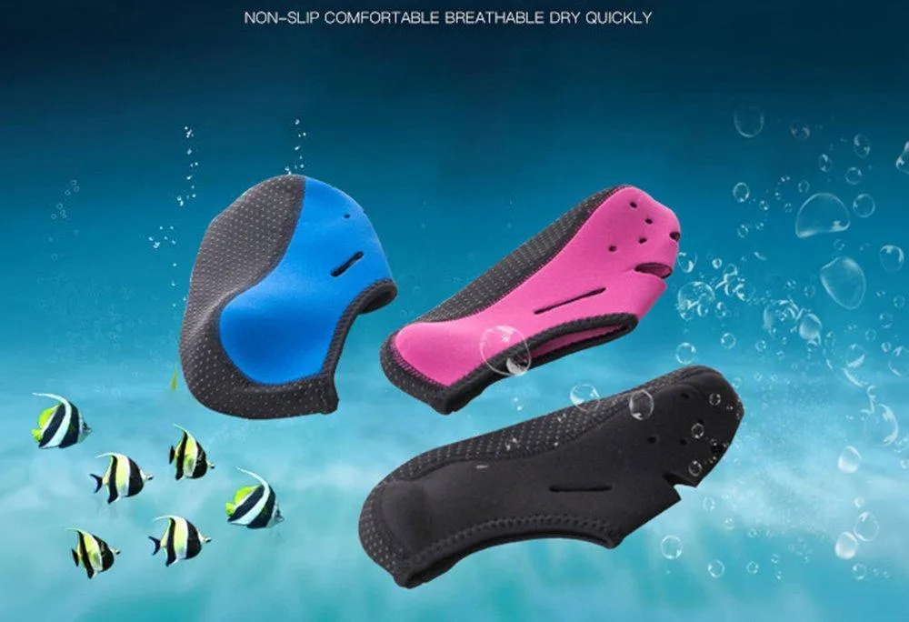 Anti Slip Socks,iSpchen Comfortable Swimming Diving Socks Breathable Quick Drying Snorkeling Beach Socks For Men Women Socks Blue Medium