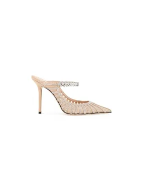 Bing 100 Rhinestone Heeled Mules