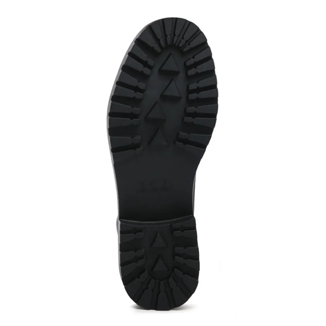 Black Smooth lace-Up Boots