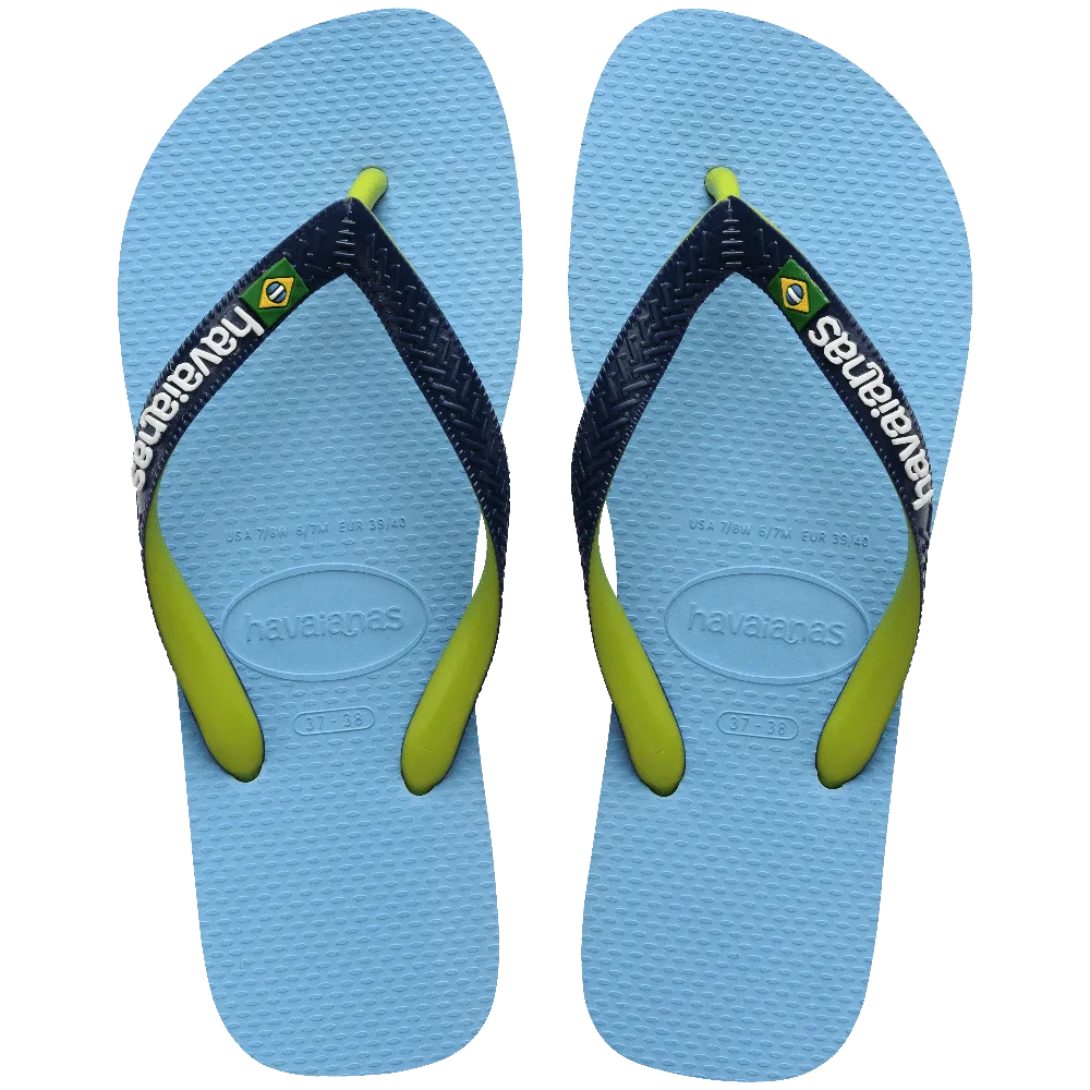 Brazil Logo Mix Flip Flops