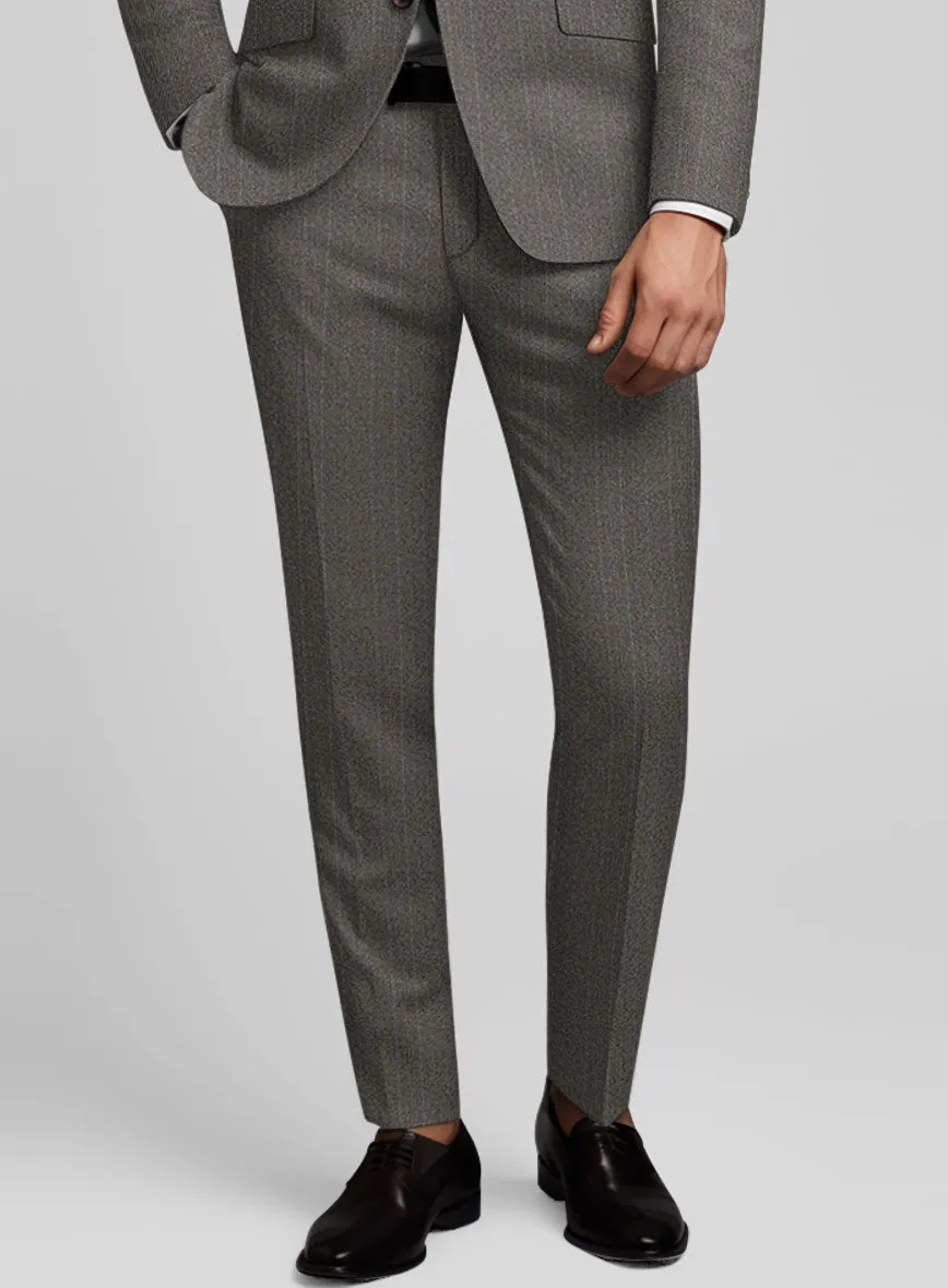 Caccioppoli Dapper Dandy Tafa Brown Wool Pants