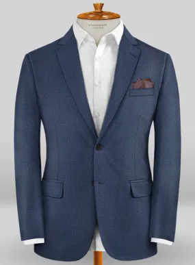 Caccioppoli Sun Dream Ink Blue Wool Silk Jacket