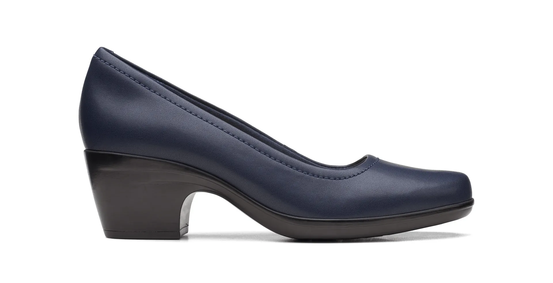 Clarks Women's Emily Belle Pumps- Navy Leather