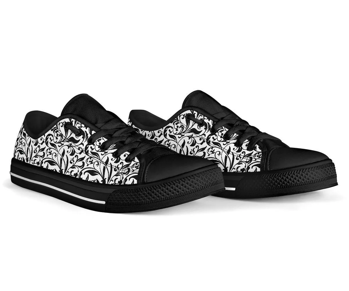 Custom Sneakers-Black and White Series 122