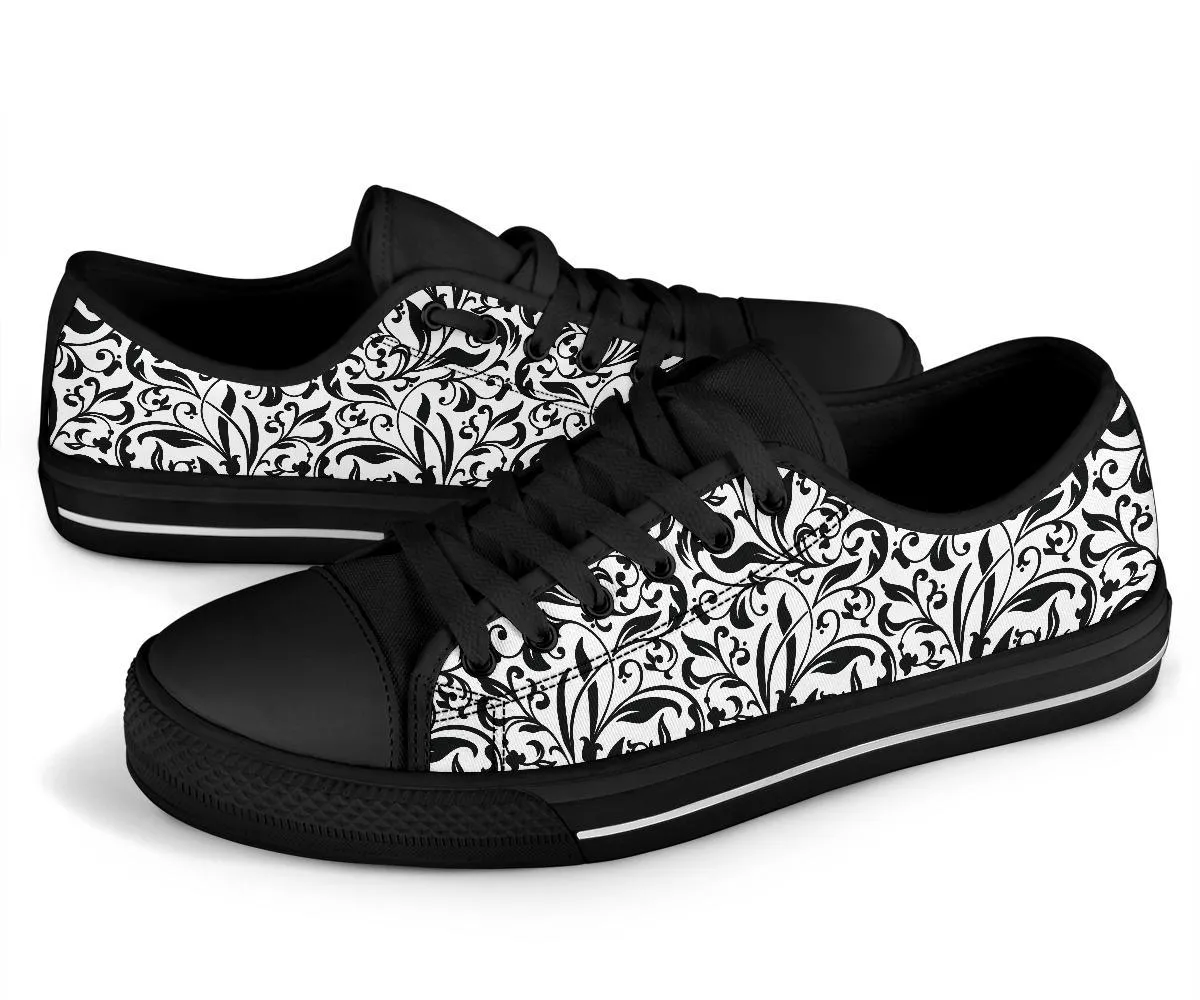 Custom Sneakers-Black and White Series 122