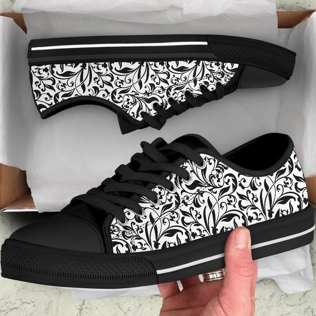 Custom Sneakers-Black and White Series 122