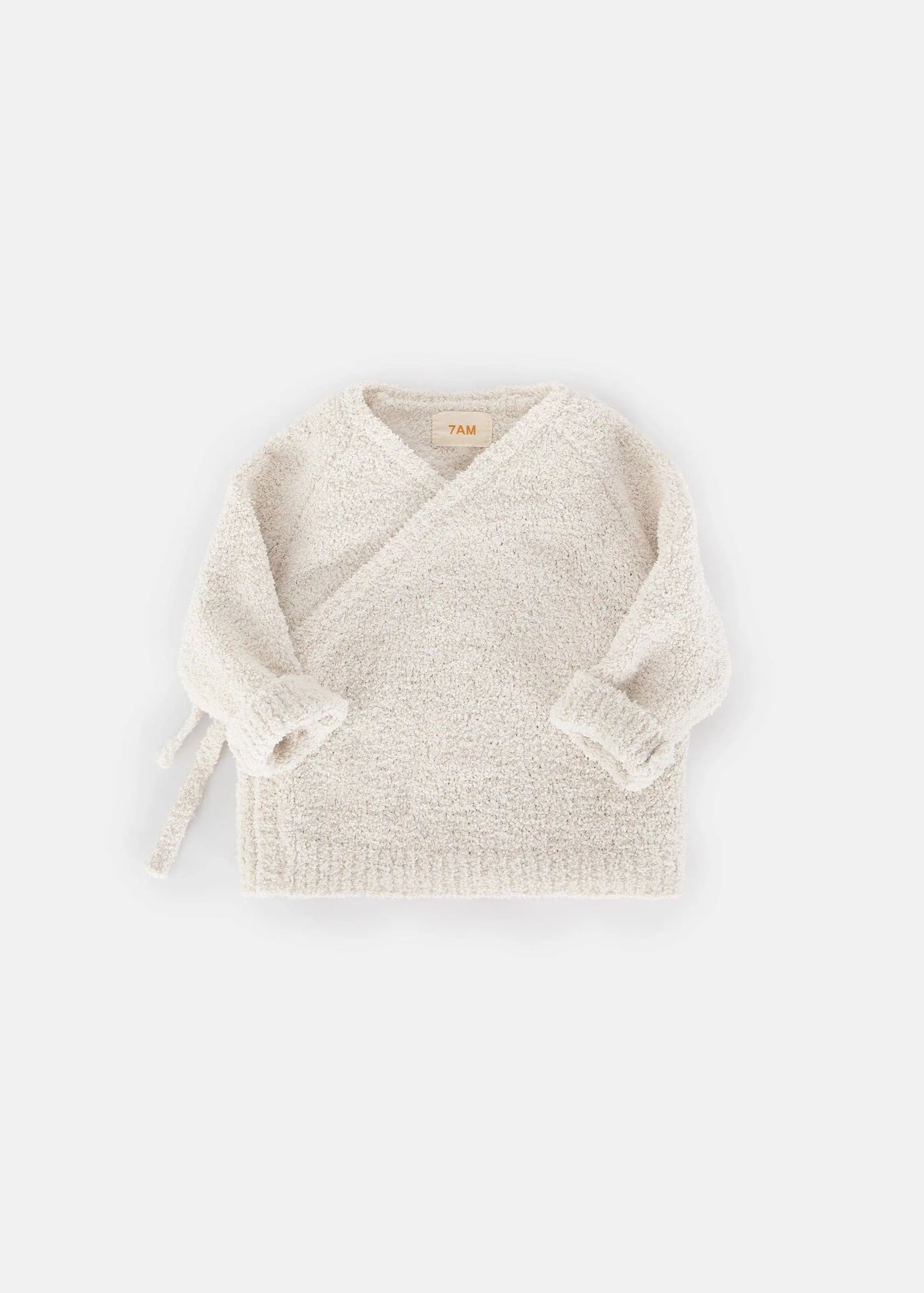 Ecru Wrap Fuzzy Top