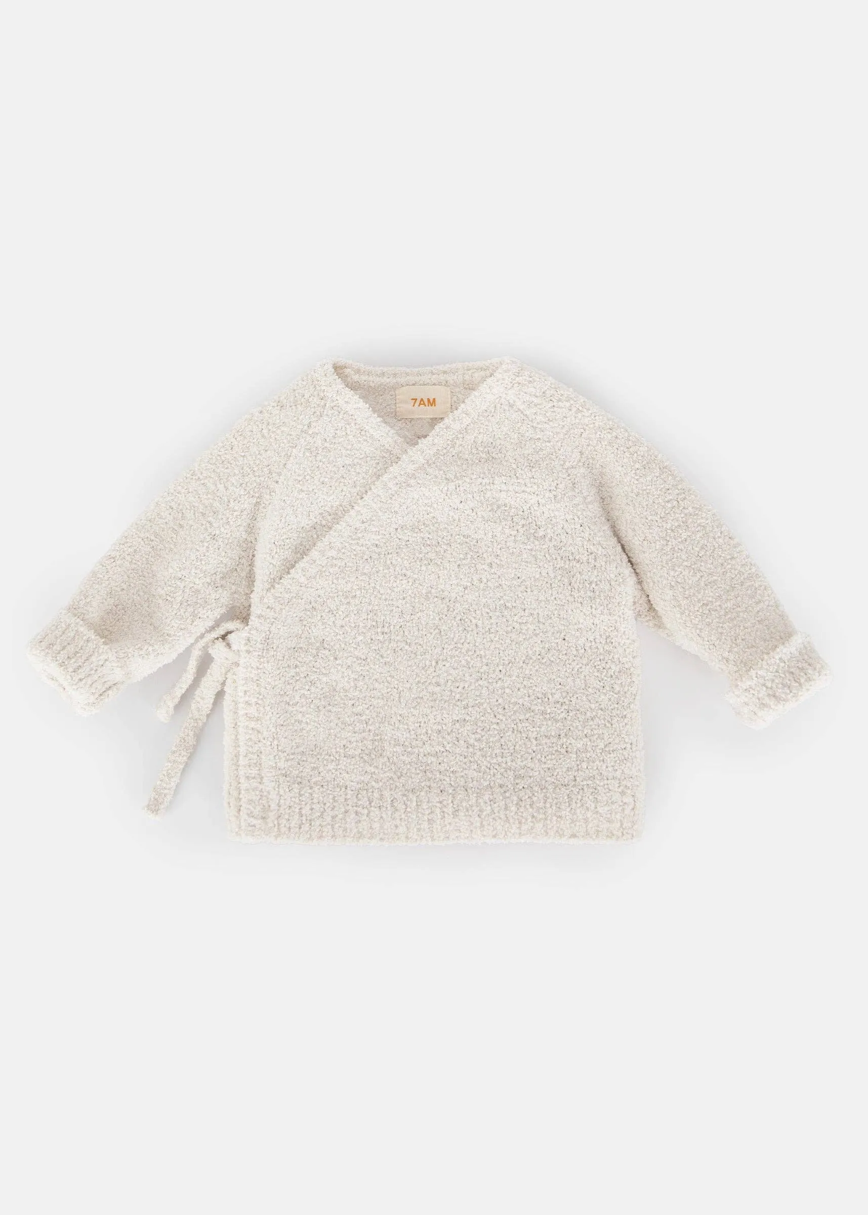 Ecru Wrap Fuzzy Top