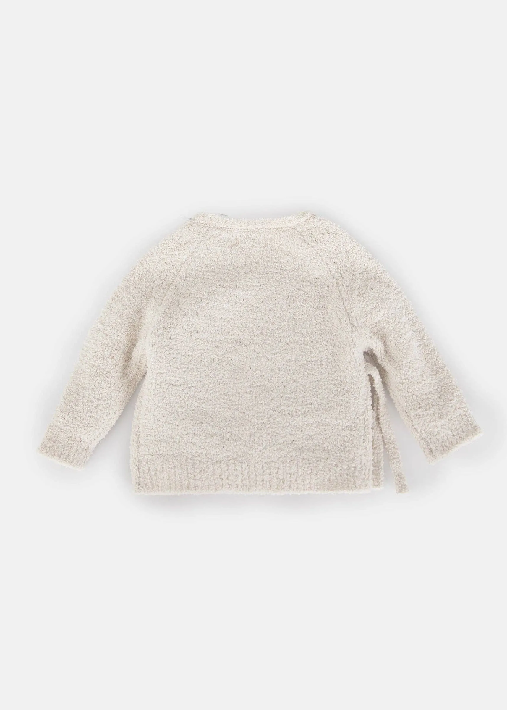 Ecru Wrap Fuzzy Top