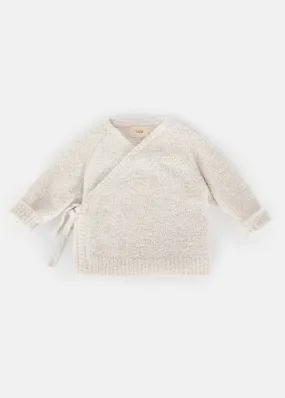 Ecru Wrap Fuzzy Top