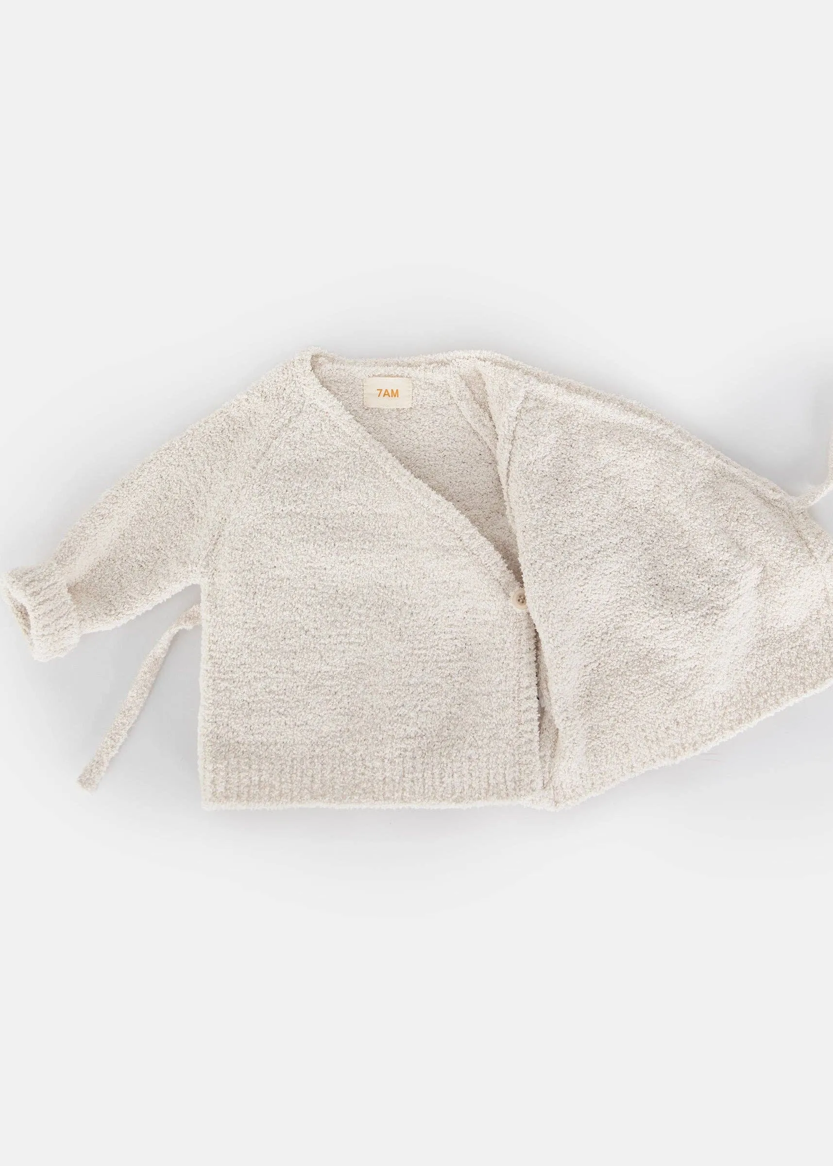 Ecru Wrap Fuzzy Top