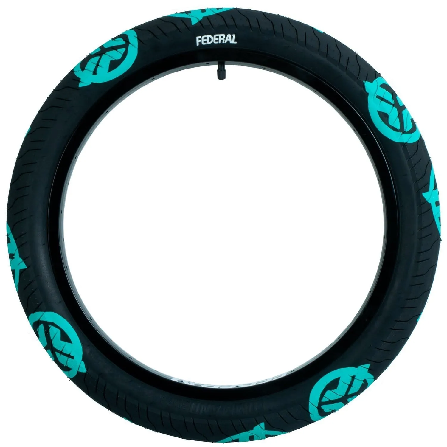 Federal Command LP 2.40" Tyre Black With Teal Logos