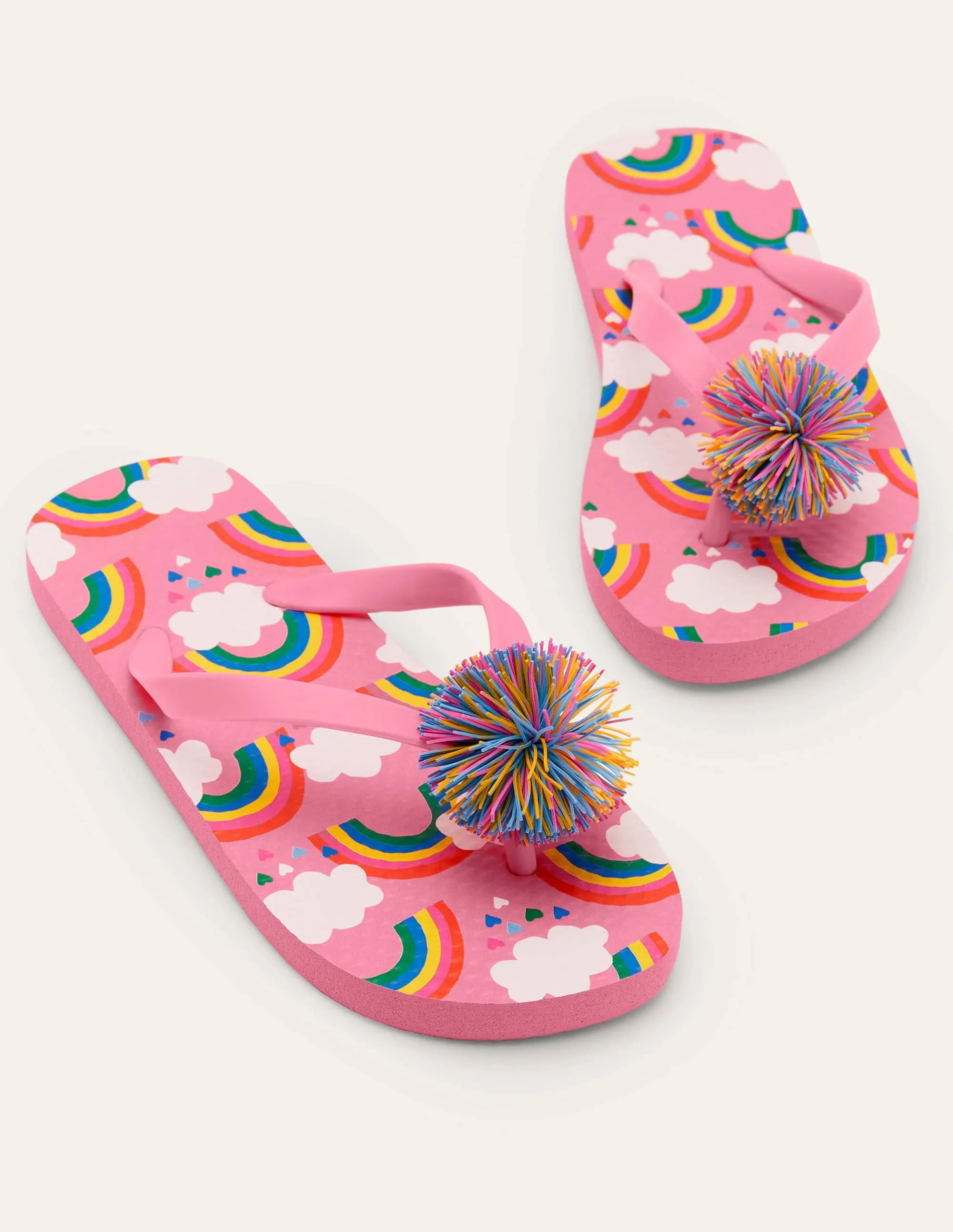 Flip Flops-Pink Lemonade Rainbows