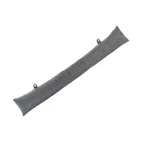 Grey Herringbone Draught Excluder - 80cm - By Nicola Spring