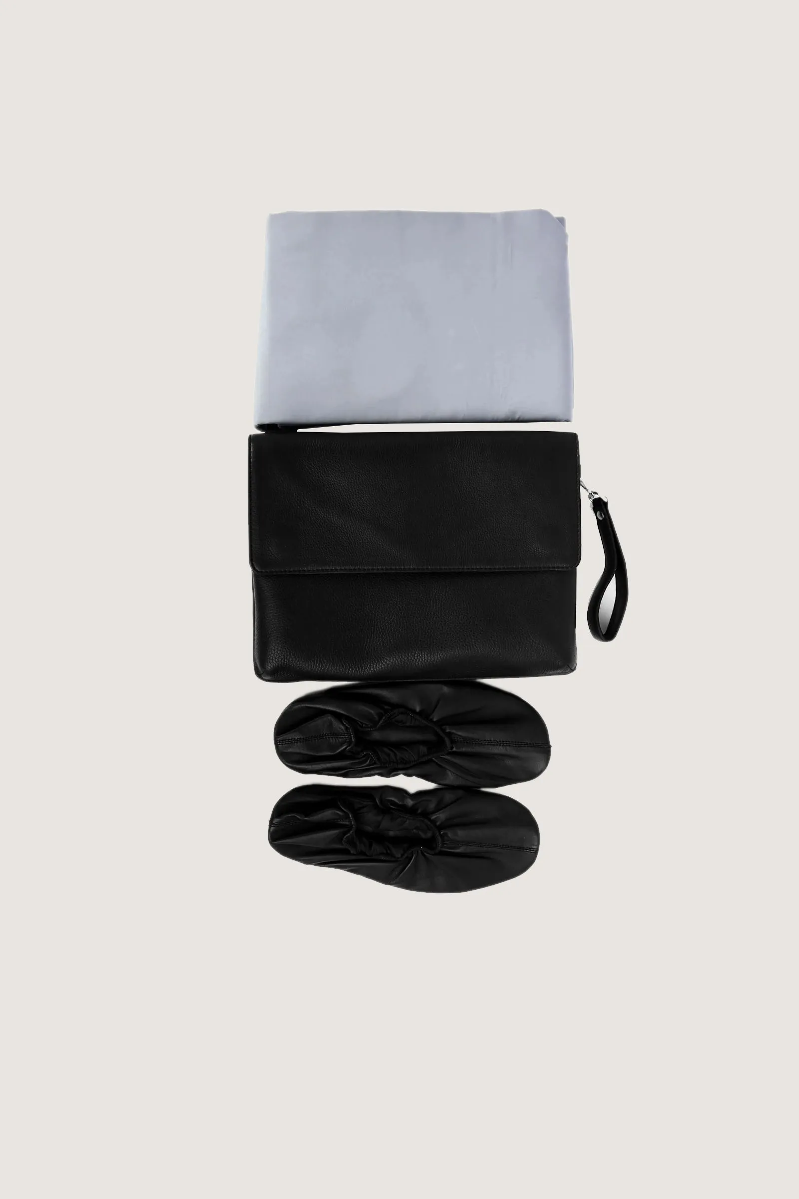 Hajj & Umrah Full Grain Leather Slipper | Prayer Mat | Bag Set