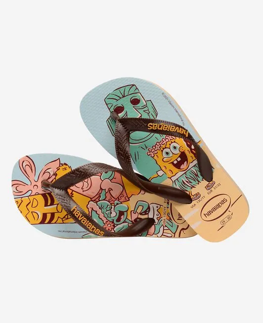 HAVAIANAS KIDS TOP BOB SPONGE - GOLDEN
