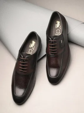 HITZ7552-Men's Brown Leather Formal Shoes
