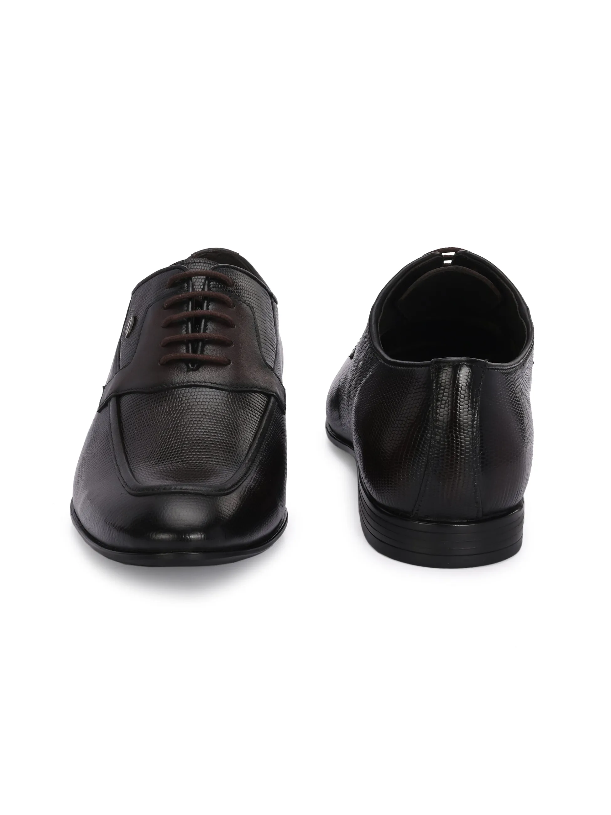 HITZ7552-Men's Brown Leather Formal Shoes