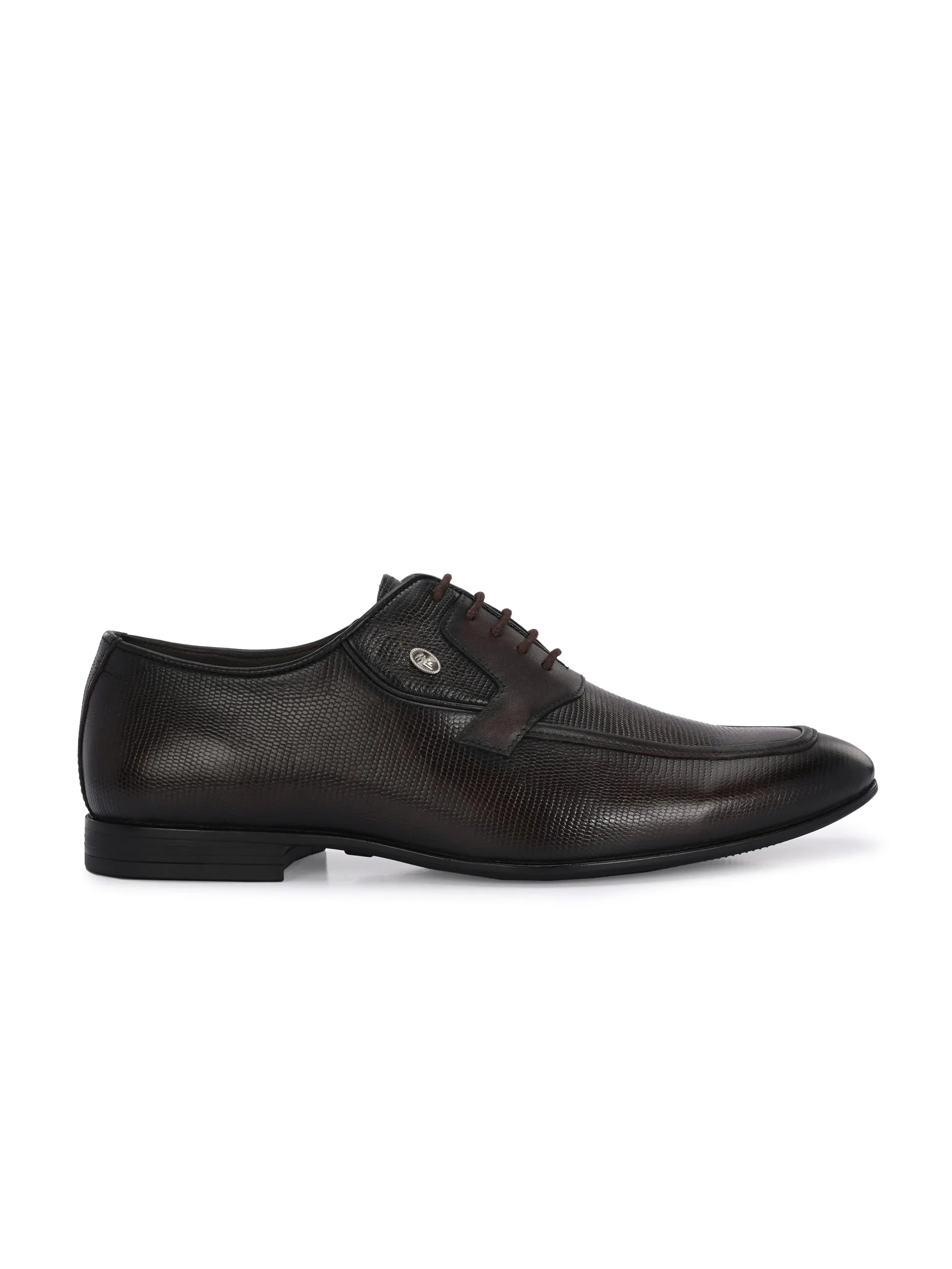 HITZ7552-Men's Brown Leather Formal Shoes