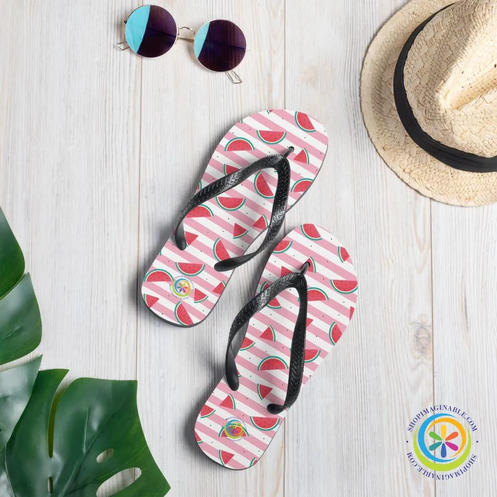 Juicy Watermelon Fun Flip-Flops