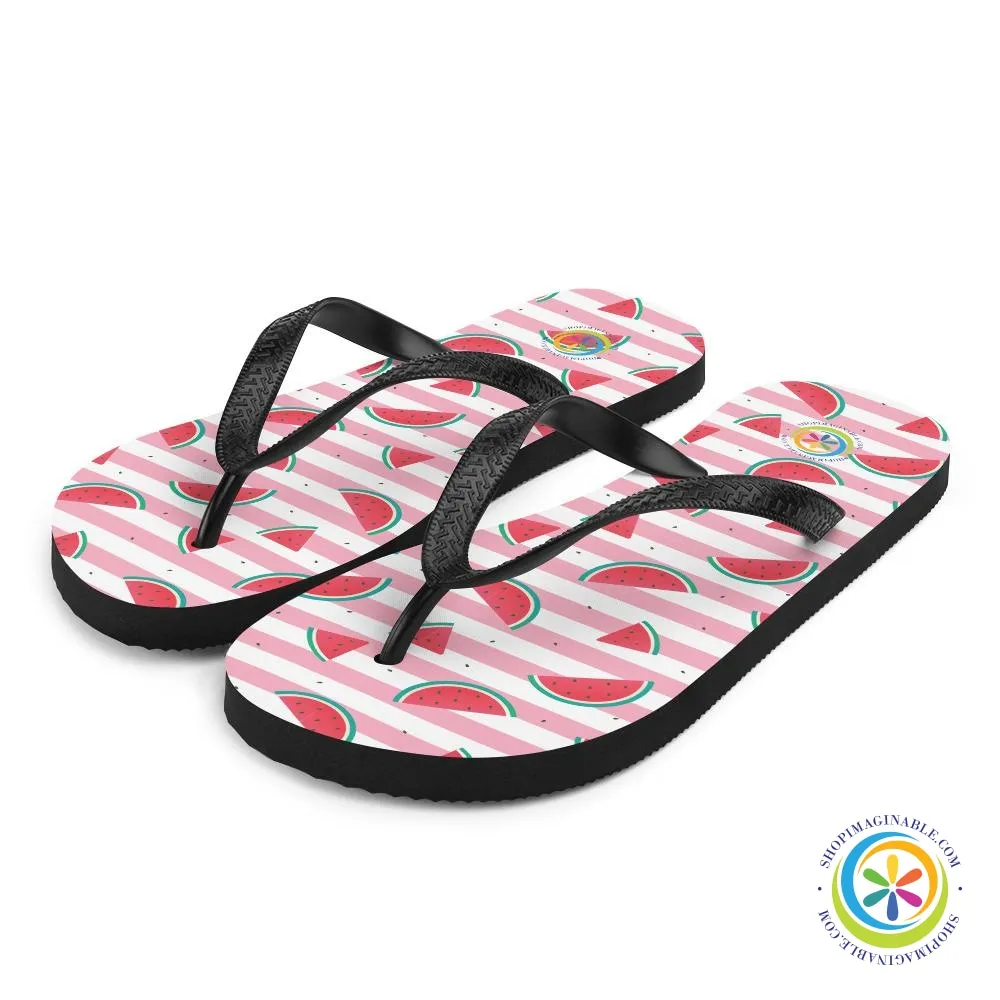 Juicy Watermelon Fun Flip-Flops
