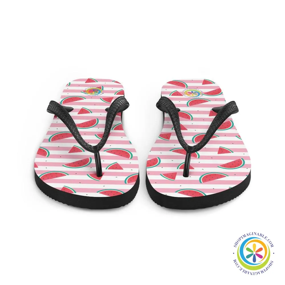 Juicy Watermelon Fun Flip-Flops