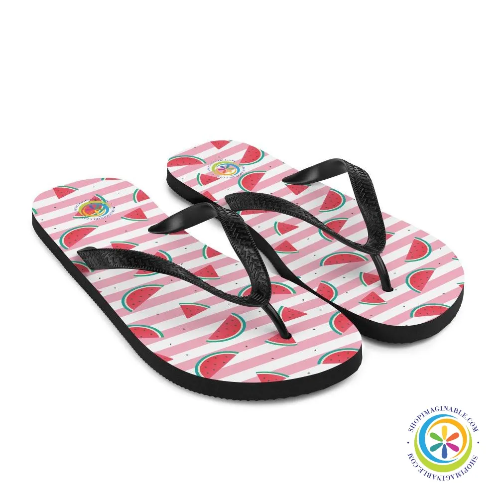 Juicy Watermelon Fun Flip-Flops