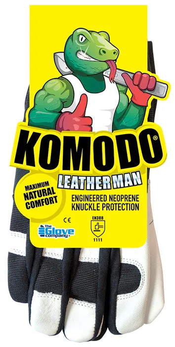 Komodo Pair of Leather Man Gloves - Small - 634801
