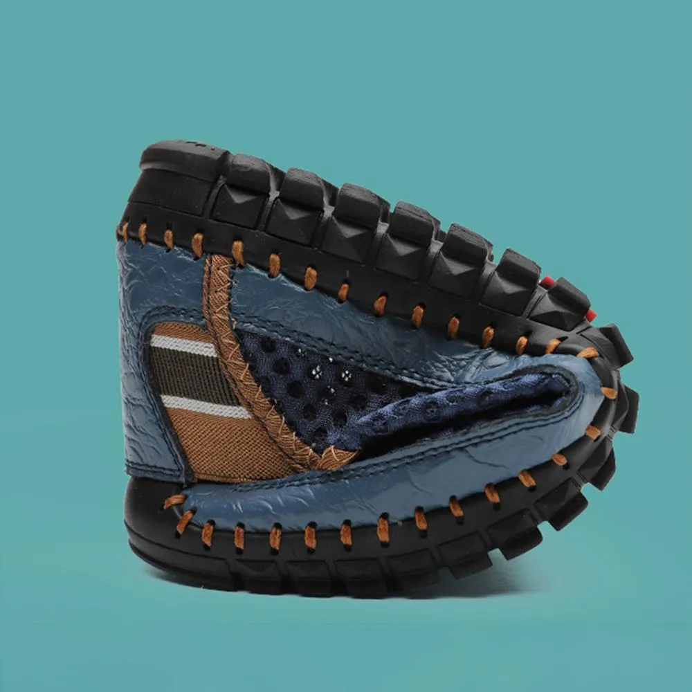 Large Size Men Hand Stitching Mesh Water Shoes Outdoor Slip Resistant Sneakers