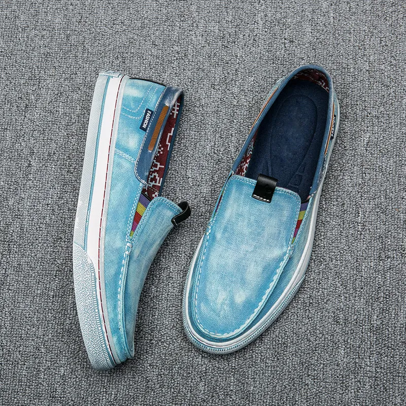 Mens Vintage Boat Shoes Walking Casual Breathable Loafers | runandup