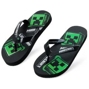 Minecraft Sliders for Boys and Teenagers Kids Flip Flops