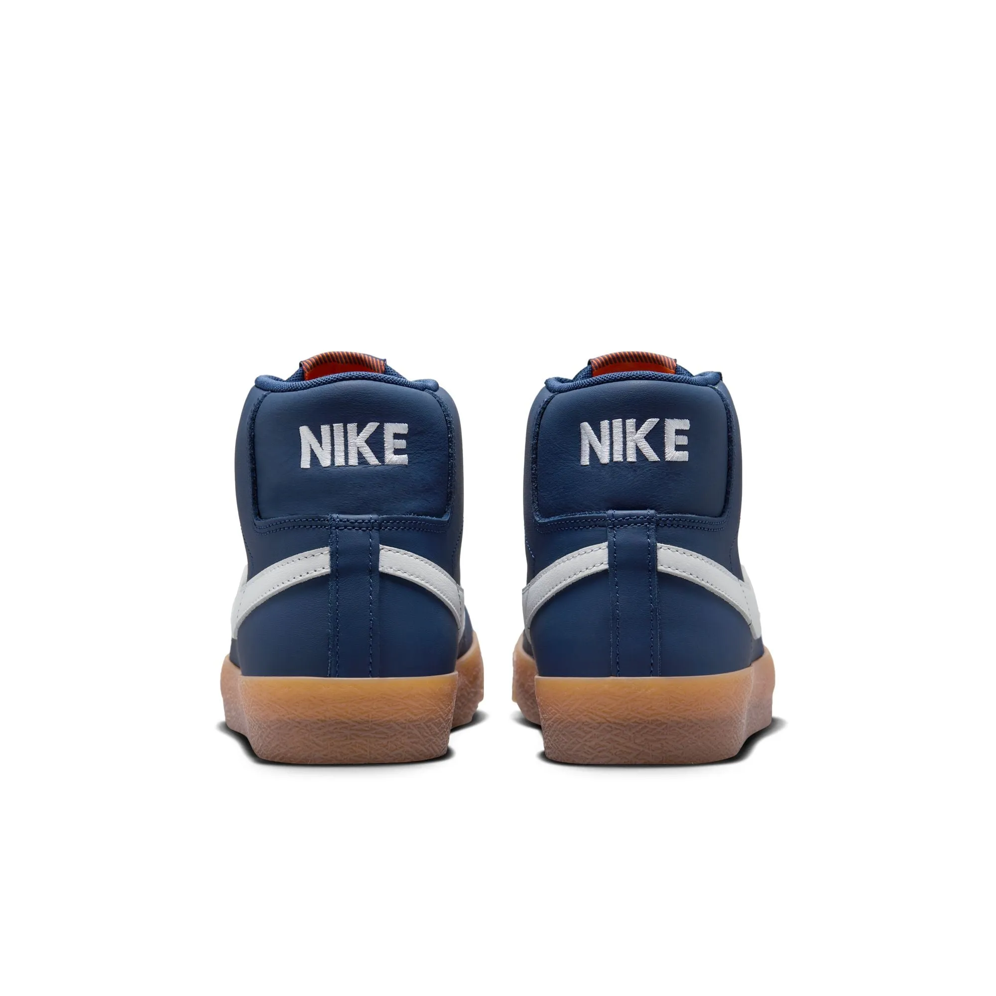 Nike SB Blazer Mid Orange Label ISO - Navy Leather/Gum FJ1680-400