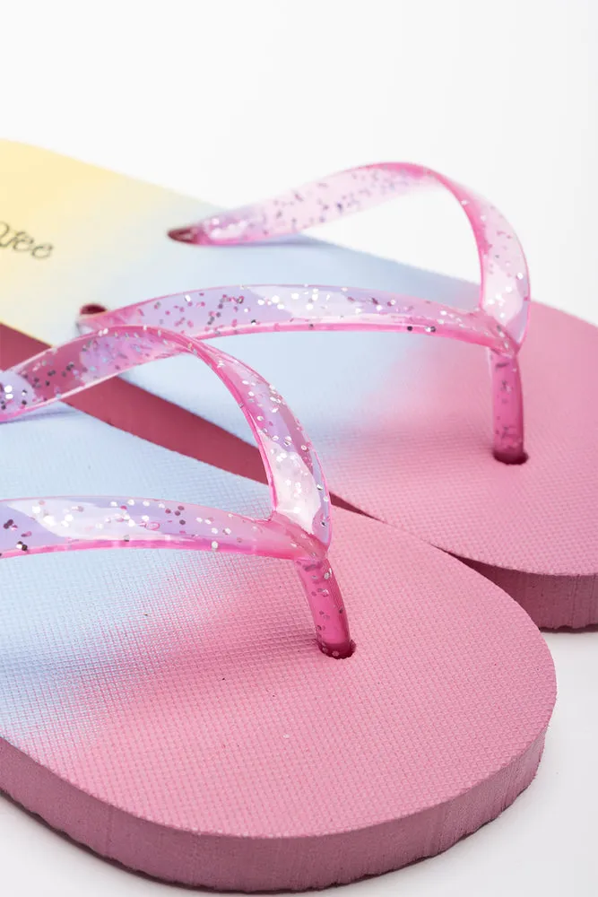 Ombre Flip Flop Pink