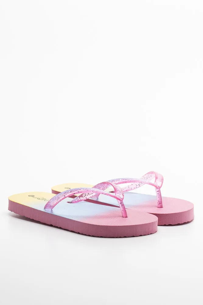 Ombre Flip Flop Pink