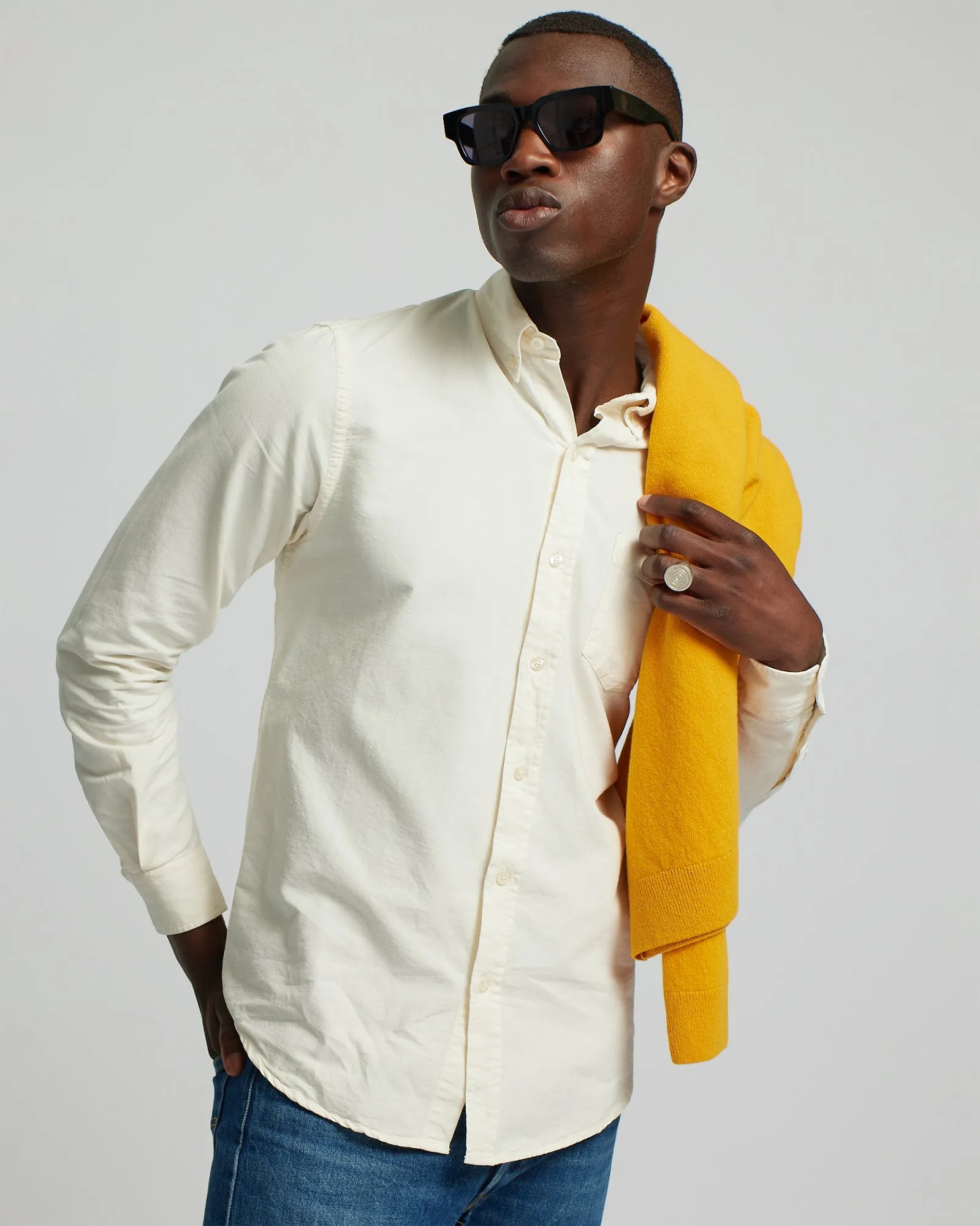 Organic Button Down Shirt - Rosewood Mist