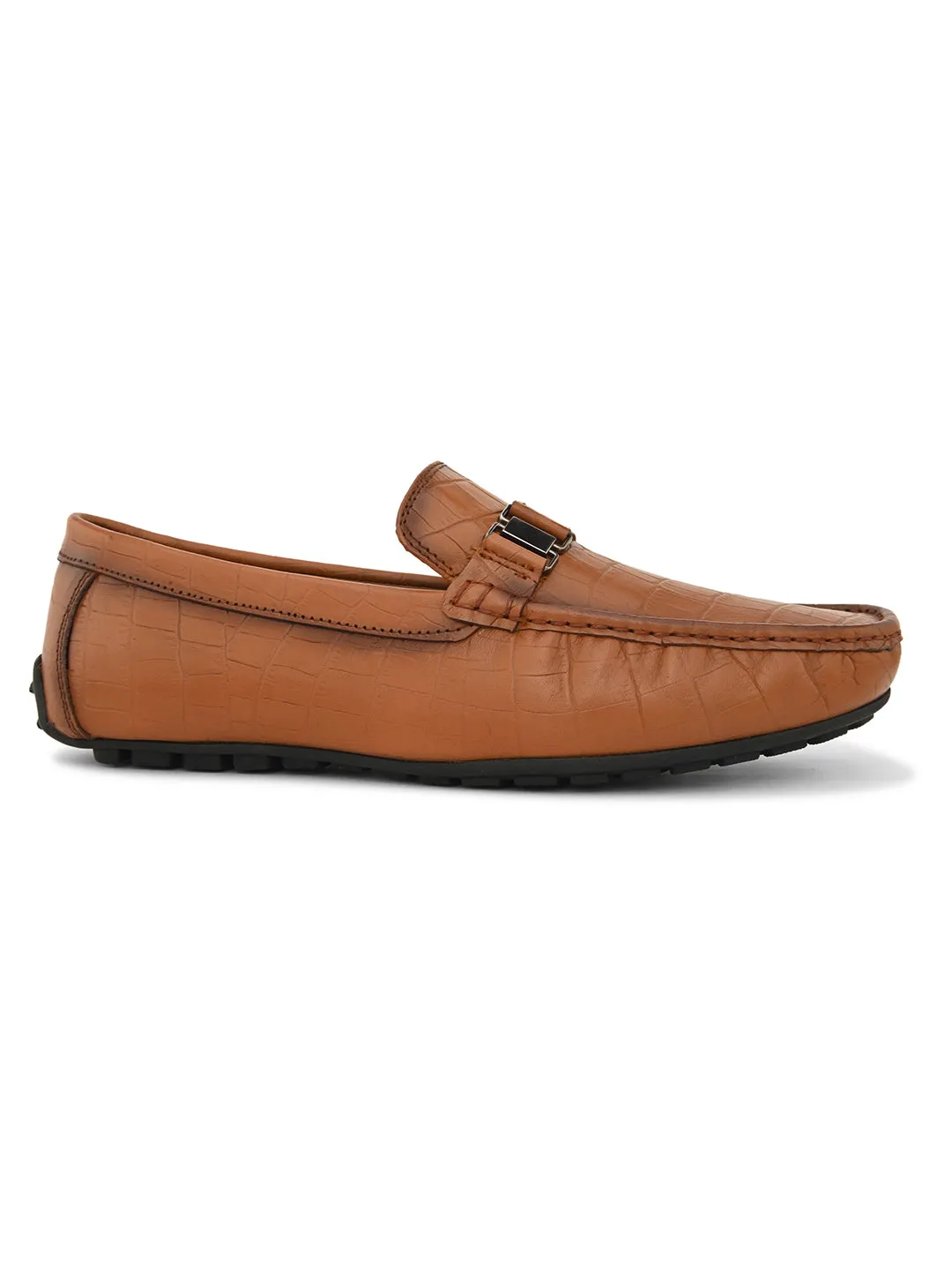 PELLE ALBERO Men Tan Slip-On Loafer