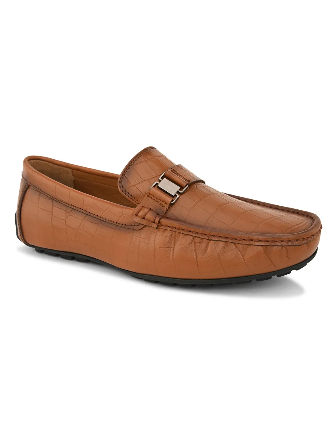 PELLE ALBERO Men Tan Slip-On Loafer