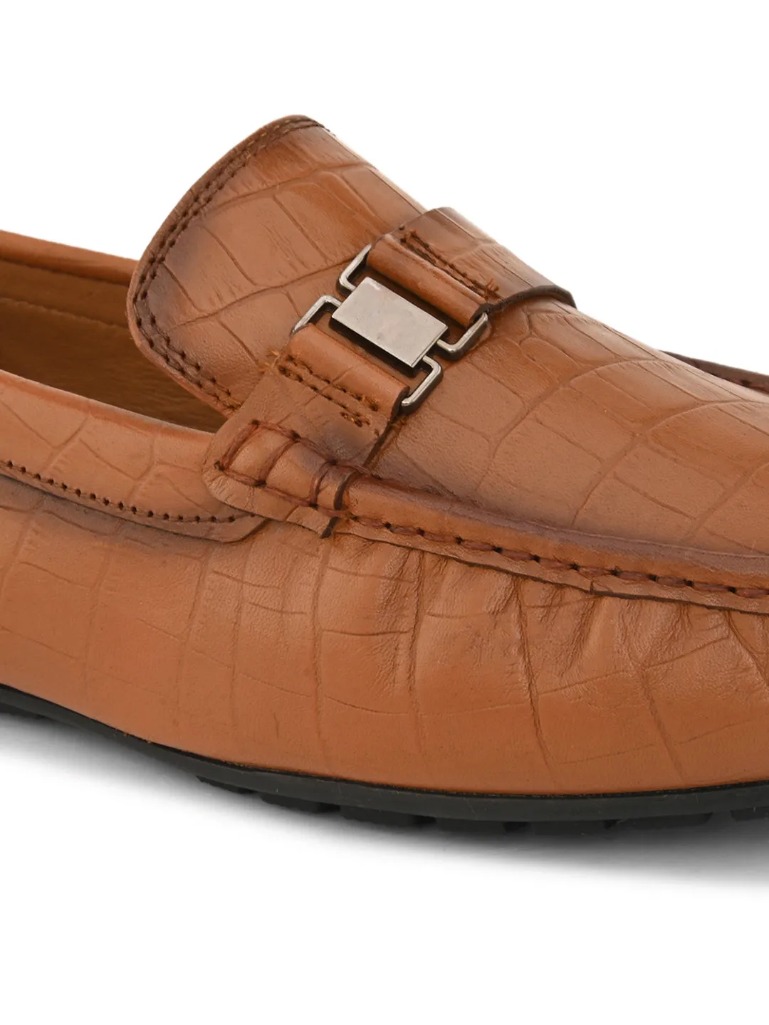 PELLE ALBERO Men Tan Slip-On Loafer