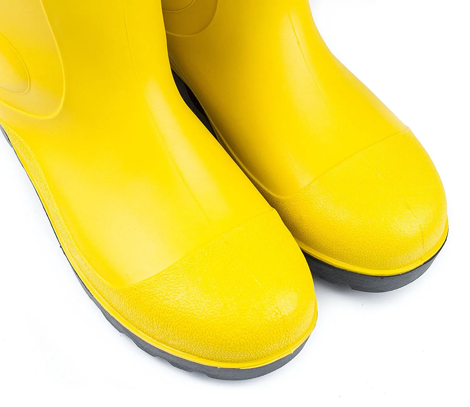 RK Mens Waterproof Rubber Sole Rain Boots - Yellow