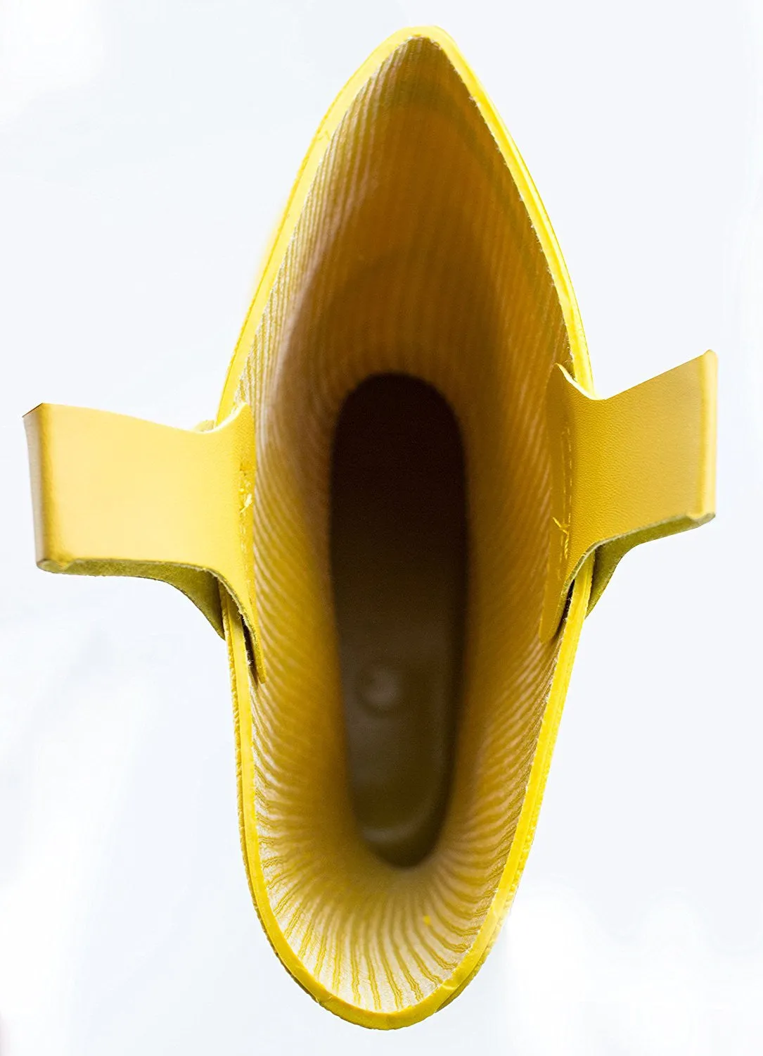 RK Mens Waterproof Rubber Sole Rain Boots - Yellow