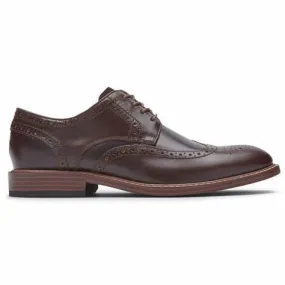 Rockport Men's Kenton Wingtip Dress Shoes- Brown