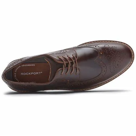 Rockport Men's Kenton Wingtip Dress Shoes- Brown