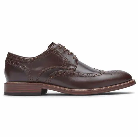 Rockport Men's Kenton Wingtip Dress Shoes- Brown