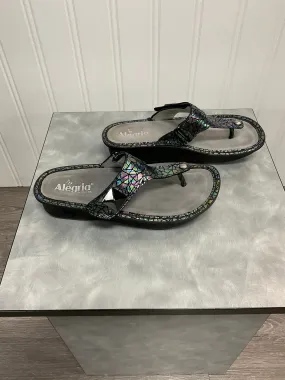 Sandals Flip Flops By Alegria In Multi, Size:8.5