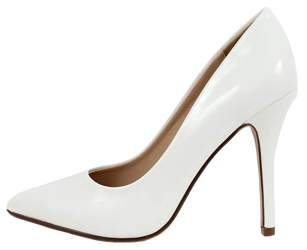Soda Women's Closed Pointed Toe Stiletto Heel Dress Pump